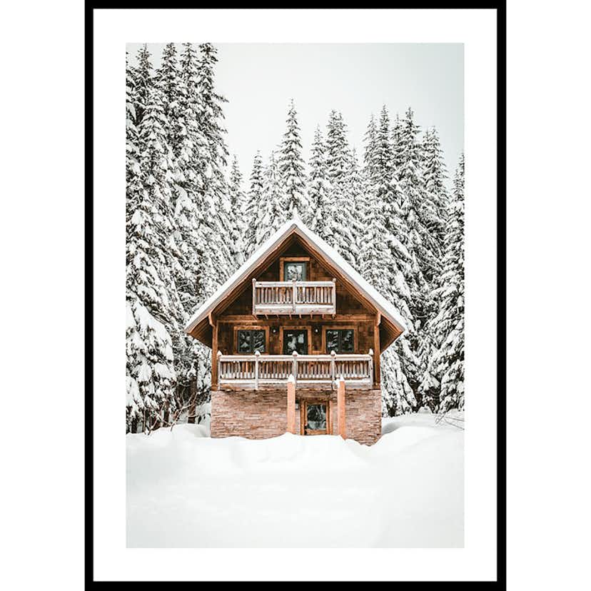 Poster Gallerix Cabin In Snow No4