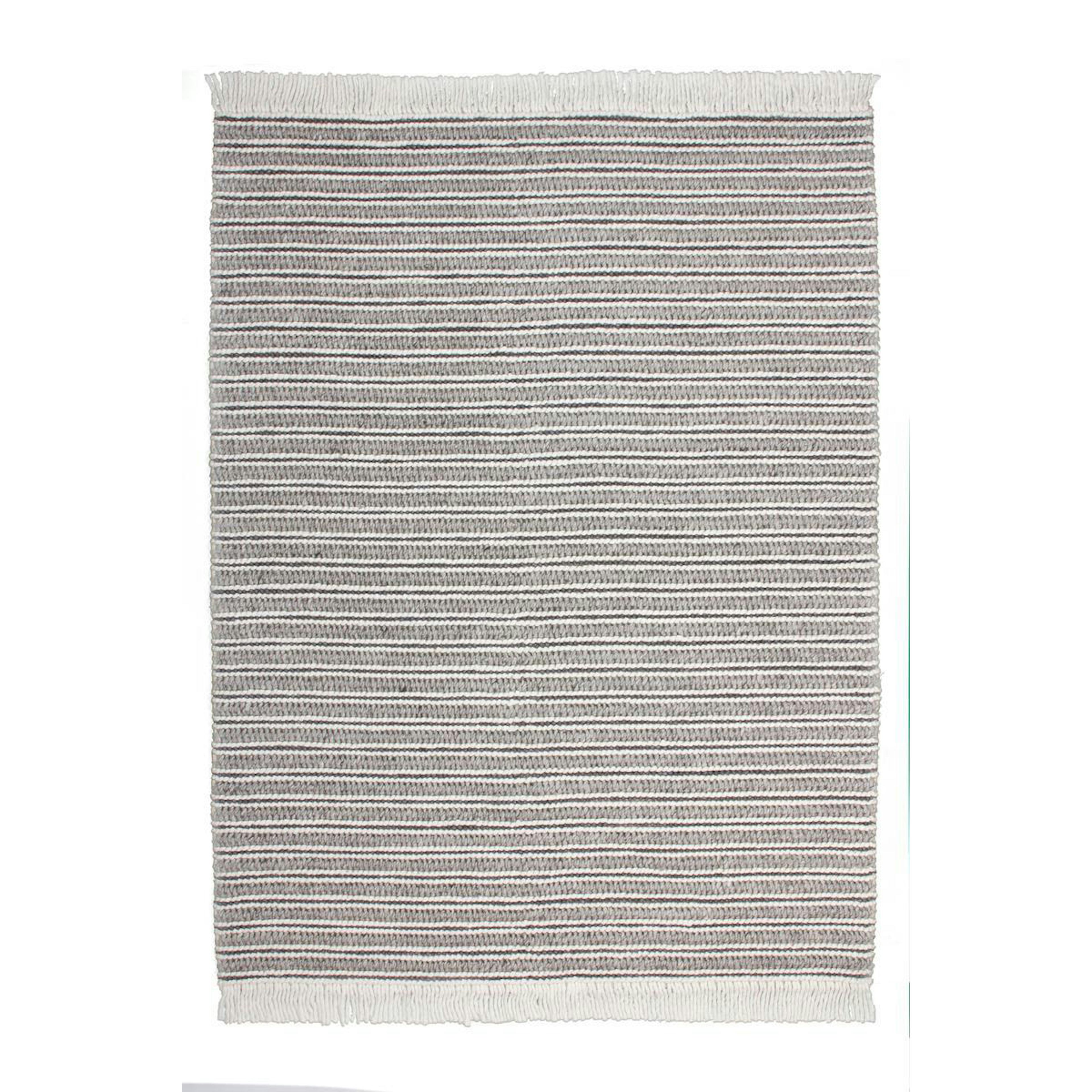 Handvävd matta D-sign Tonsiouxford Sysut Grå