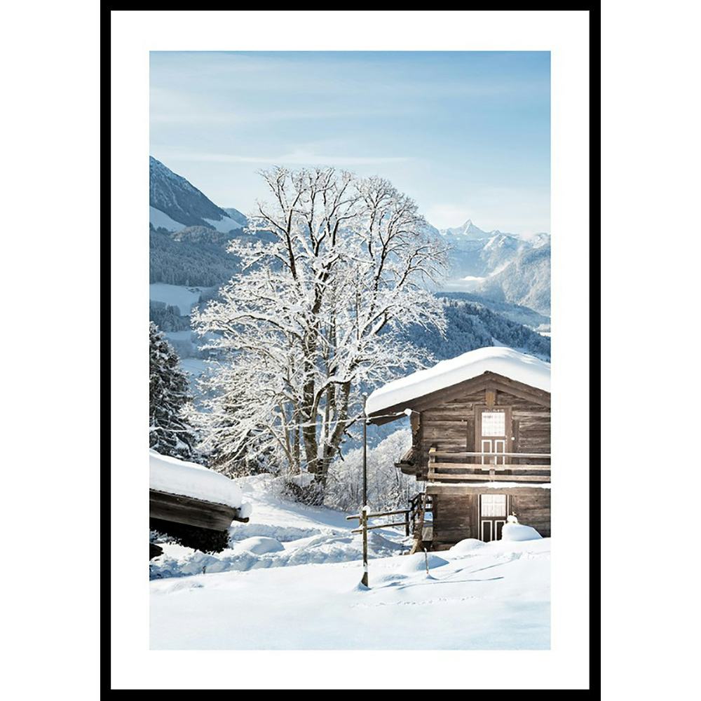 Poster Gallerix Cabin In Snow No3
