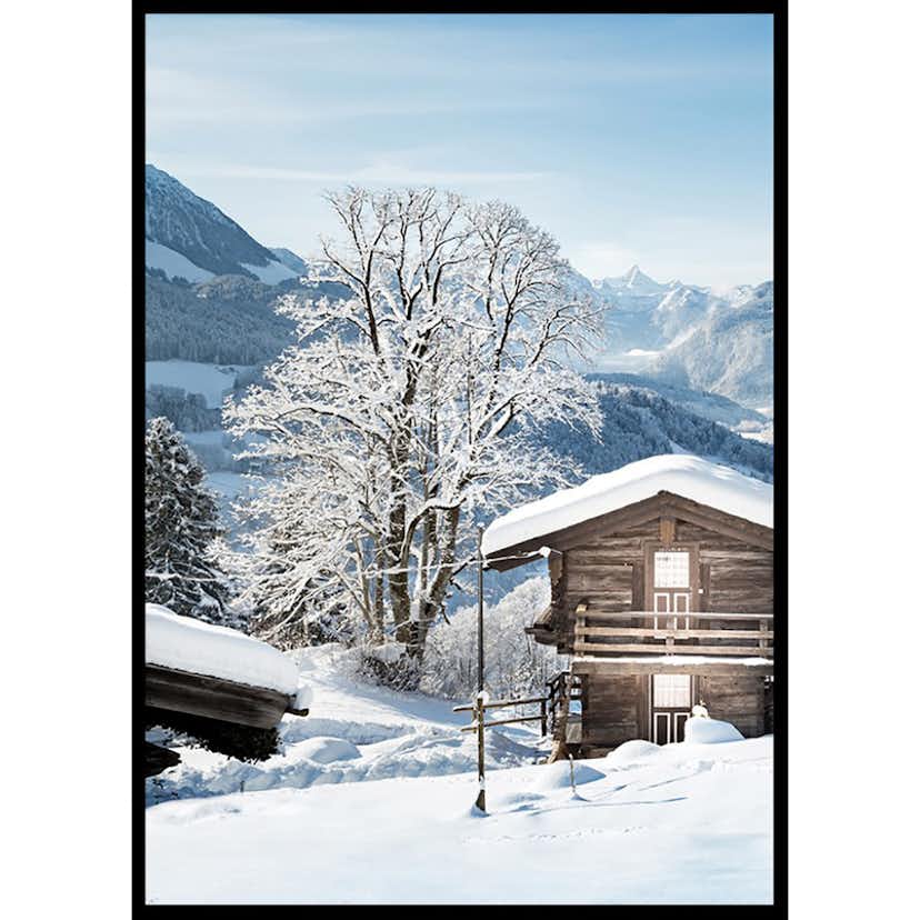 Poster Gallerix Cabin In Snow No3