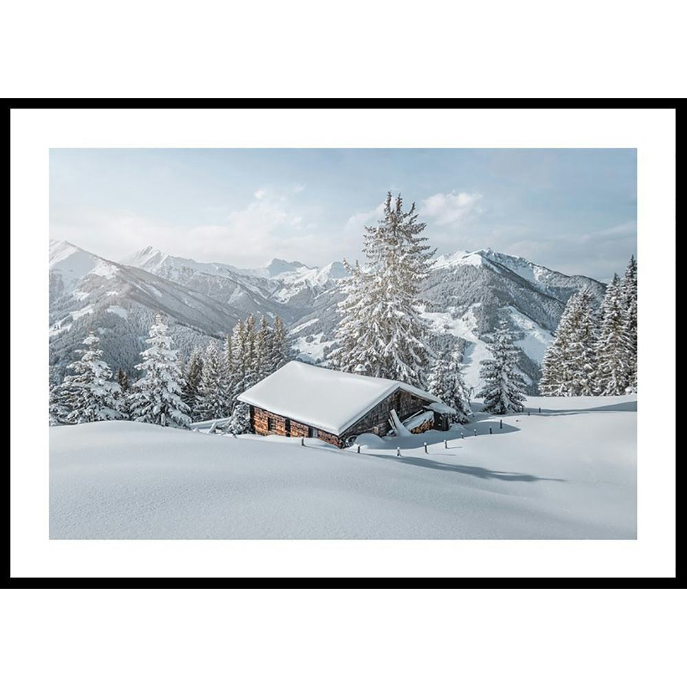 Poster Gallerix Cabin In Snow No2