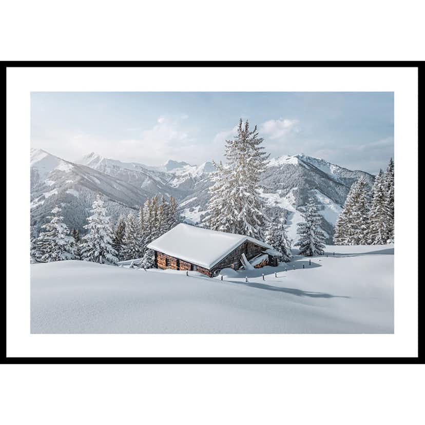 Poster Gallerix Cabin In Snow No2