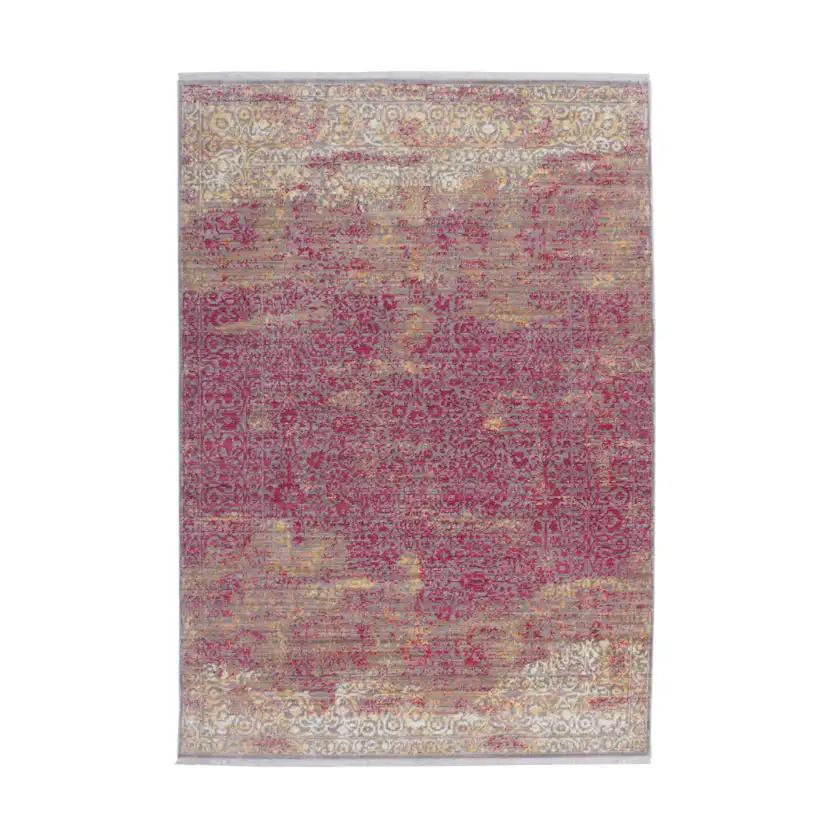 Flatvävd matta D-sign Blooms Pui Orange/Röd