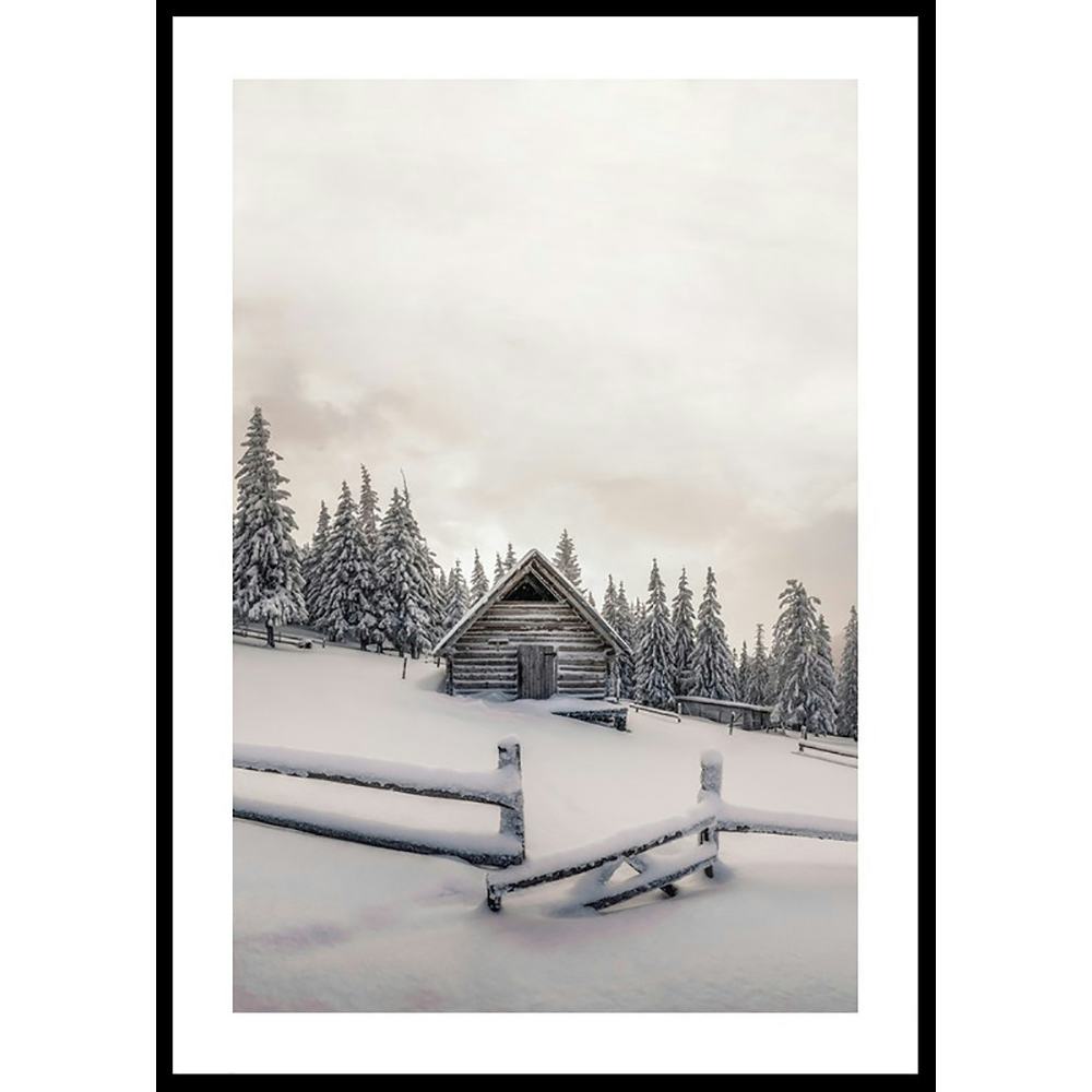 Poster Gallerix Cabin In Snow