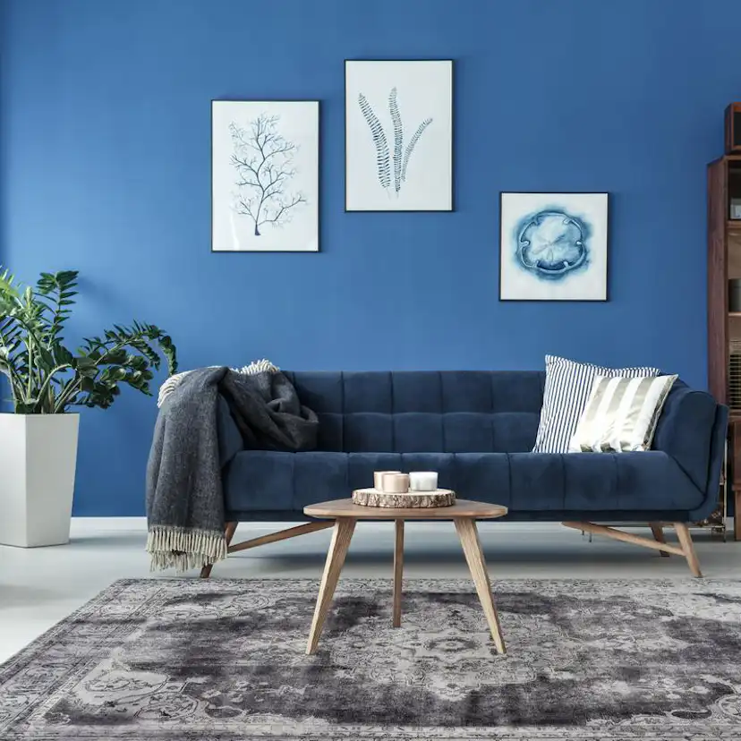 Flatvävd matta D-sign Auley Side Ljusgrå