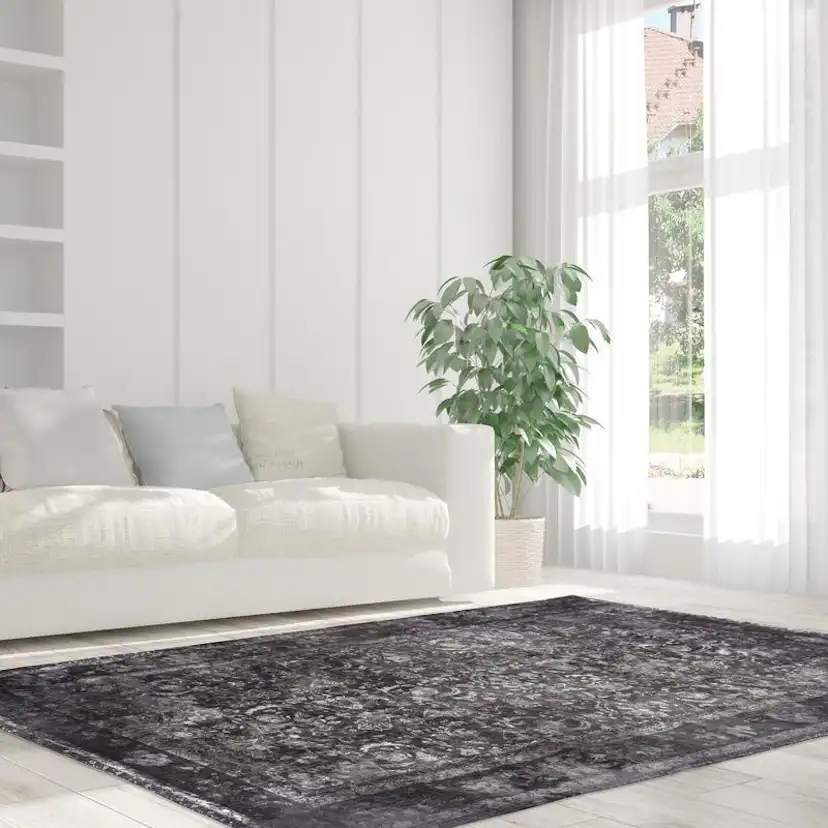 Flatvävd matta D-sign Vintage Rda Grå