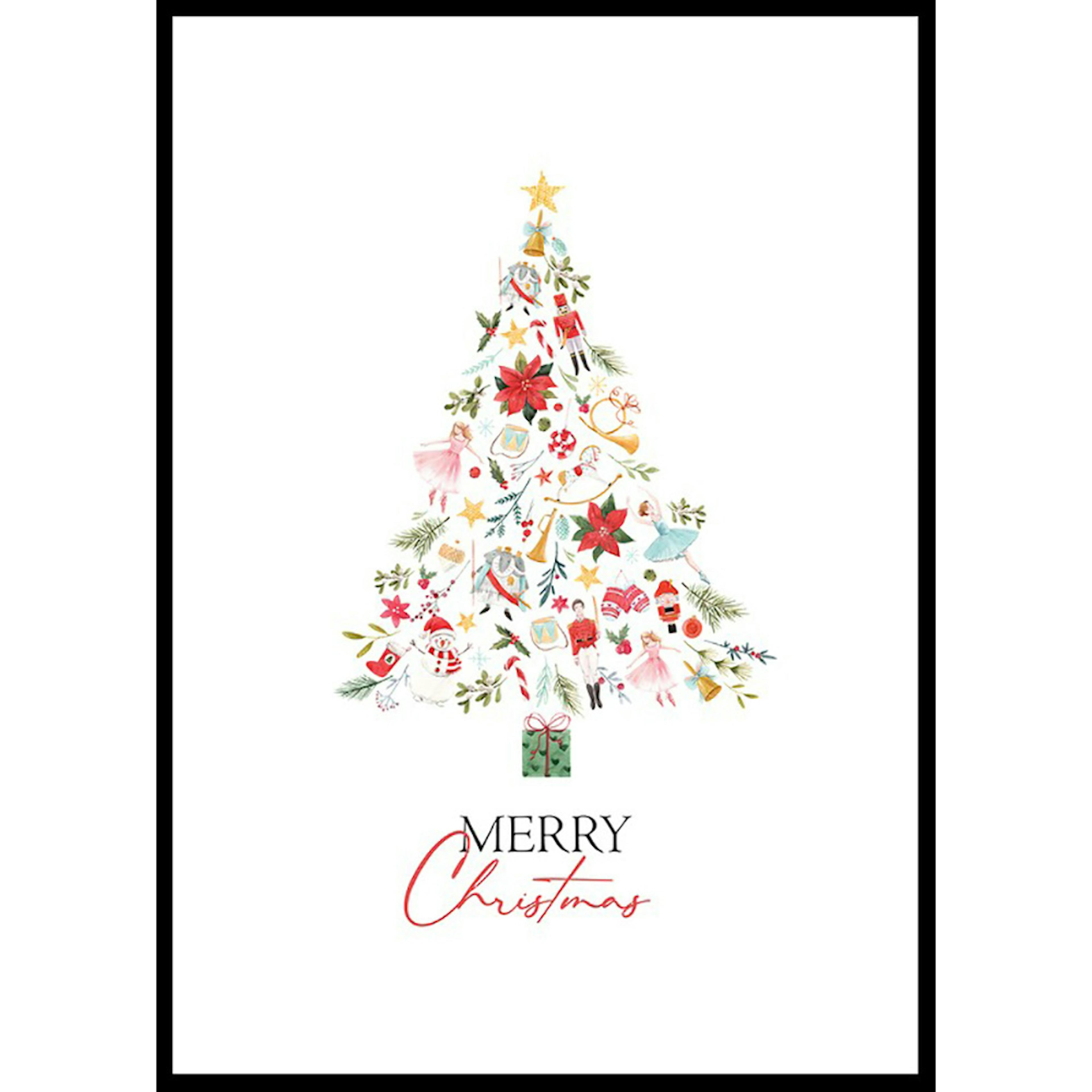 Poster Gallerix Merry Christmas Tree