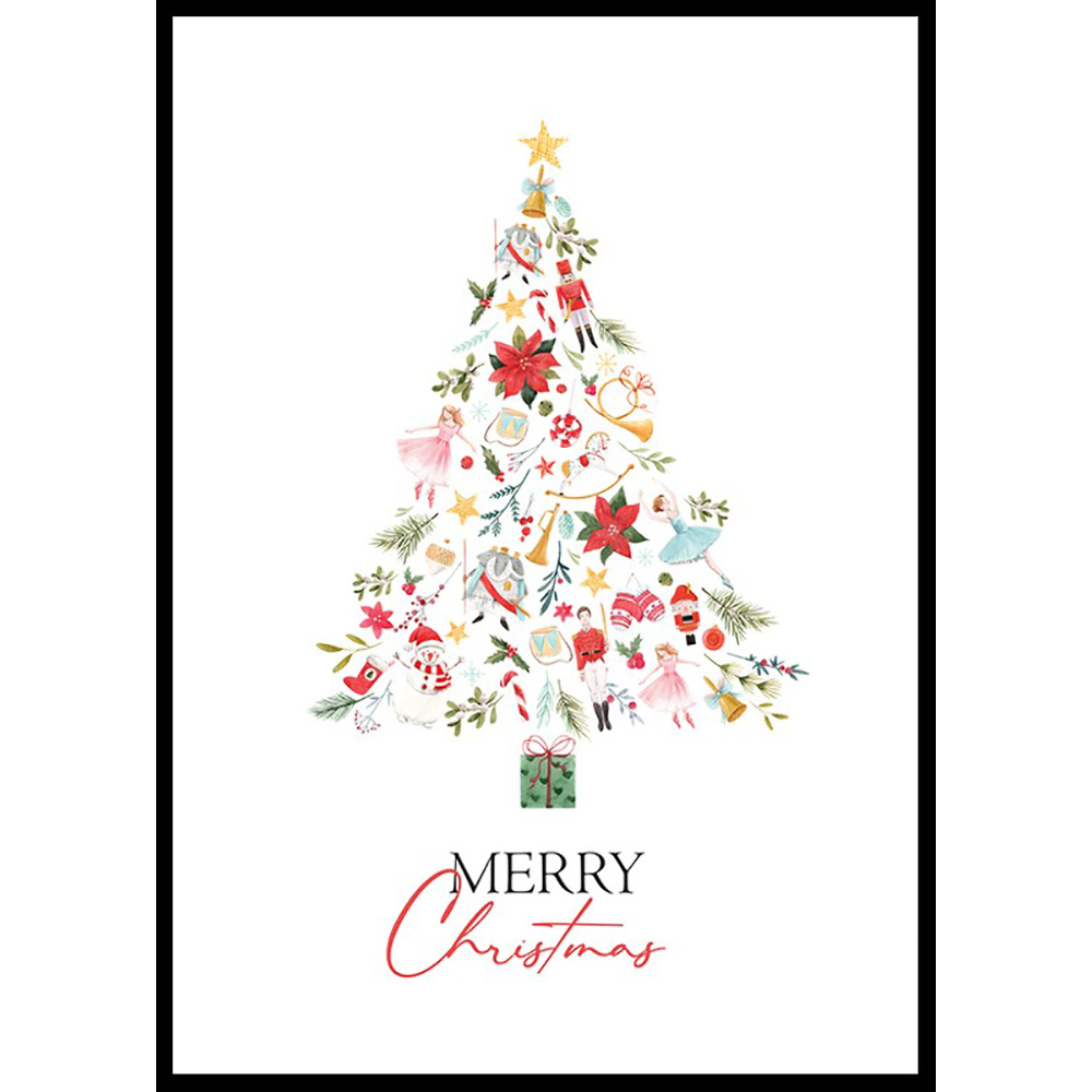 Poster Gallerix Merry Christmas Tree