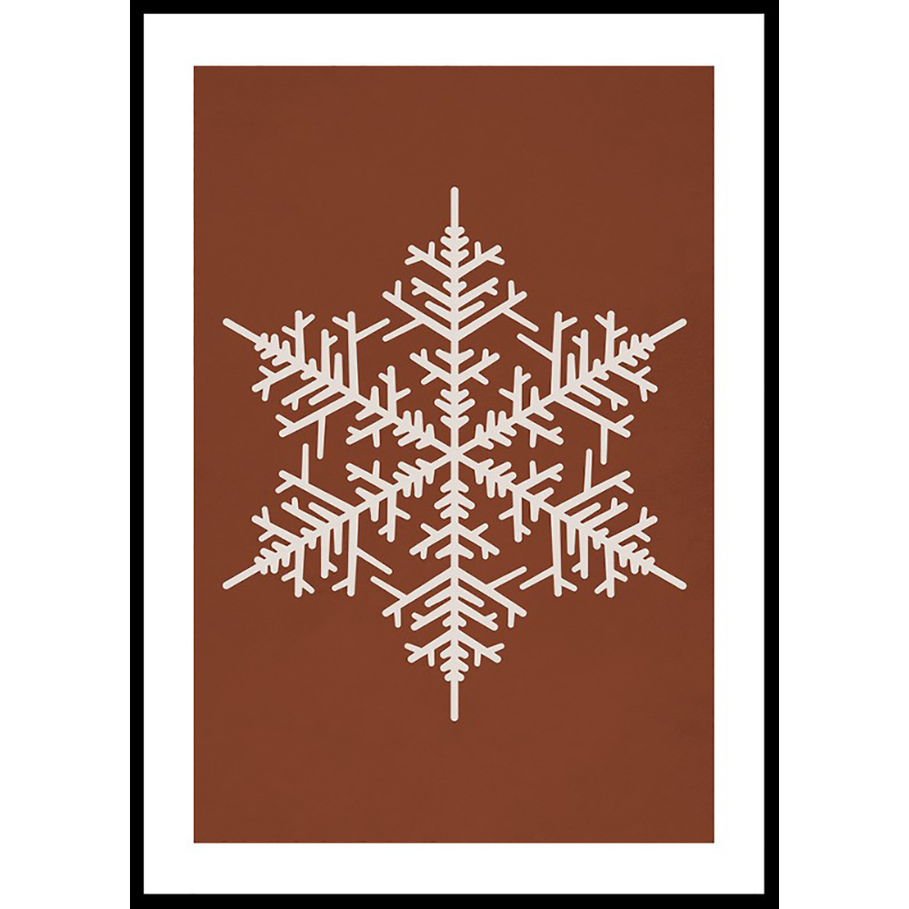 Poster Gallerix Snowflake WB