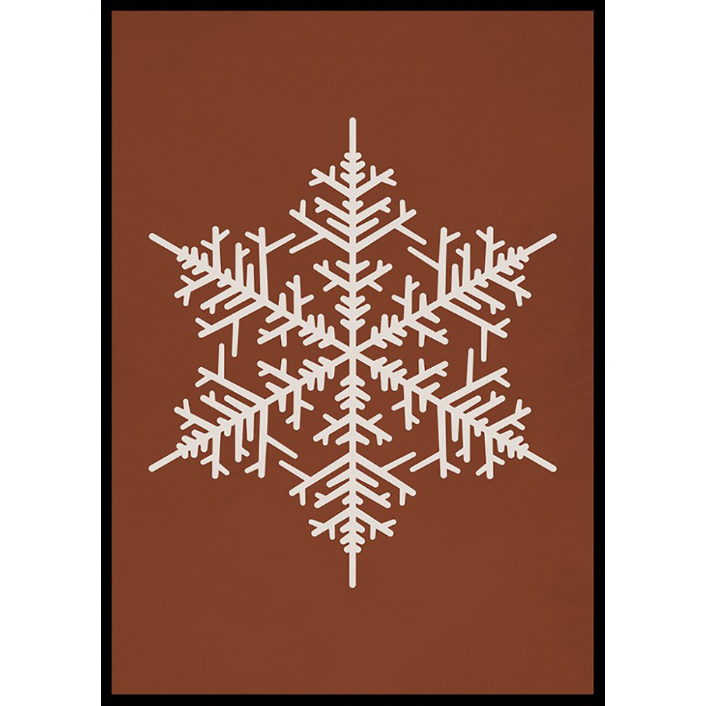 Poster Gallerix Snowflake WB