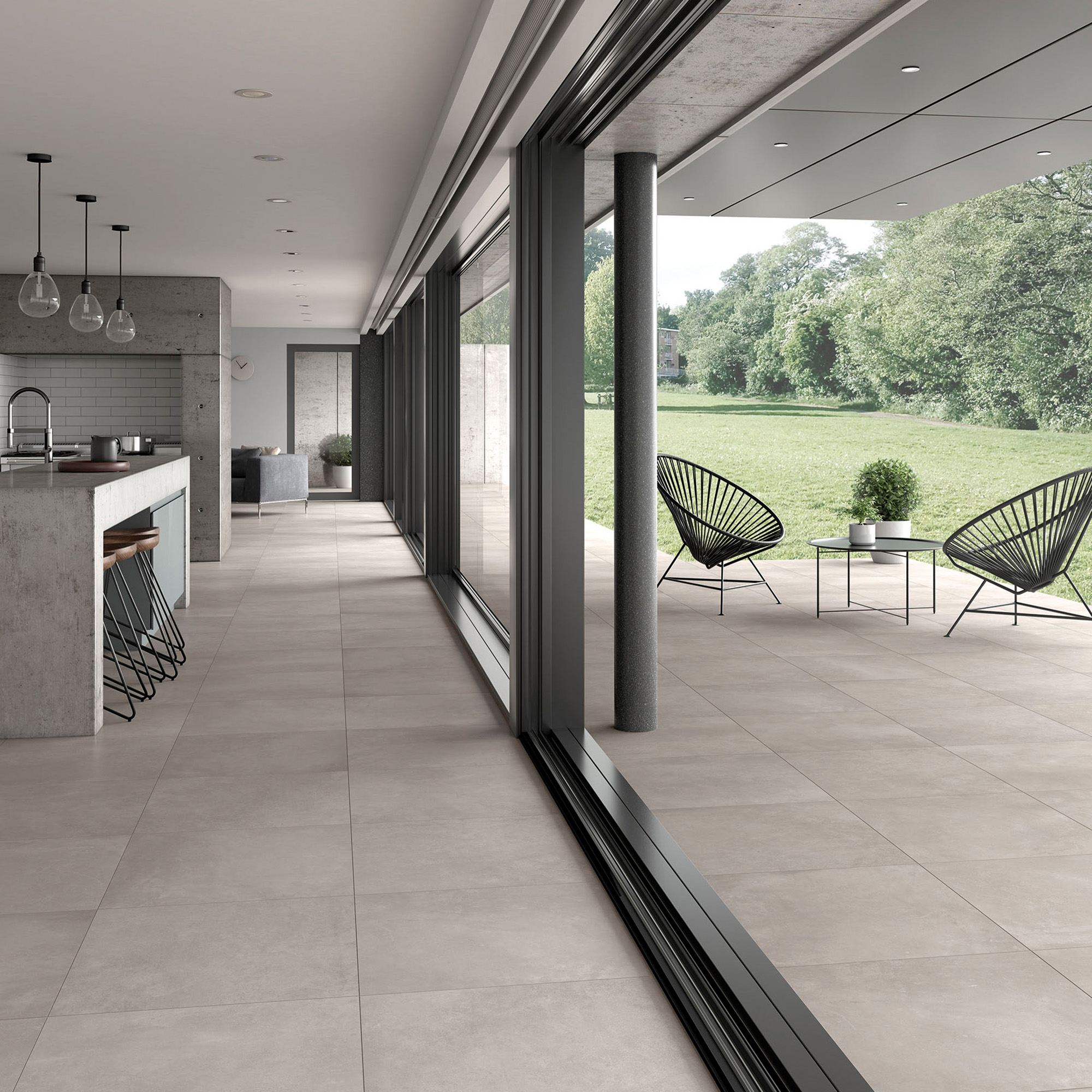 Klinker Arredo Flow Cement Ash 60x60 cm