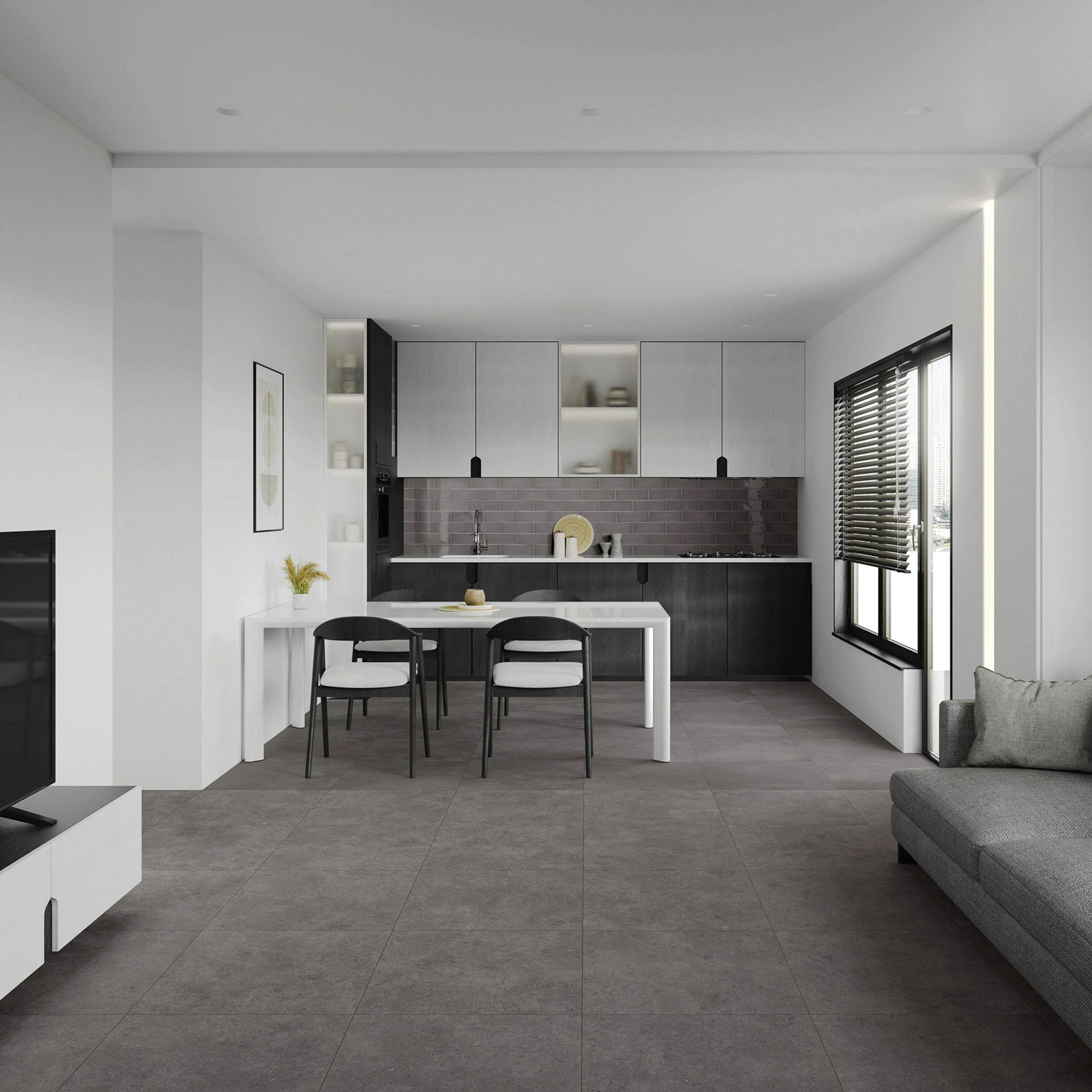 Klinker Arredo Flow Cement Coal 60x60 cm