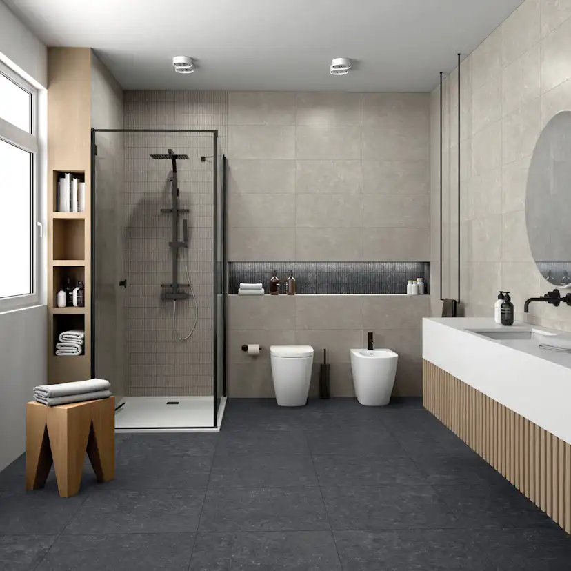 Klinker Arredo Luna Svart 30x60 cm