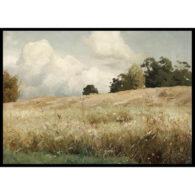 Poster Gallerix Sädesfält Landskapsstudie By Gustaf Rydberg