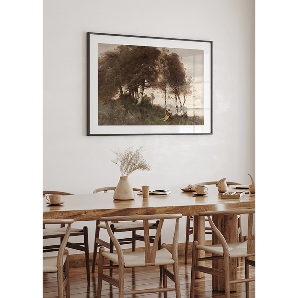 Poster Gallerix Paysage Aux Lavandières By Paul Trouillebert