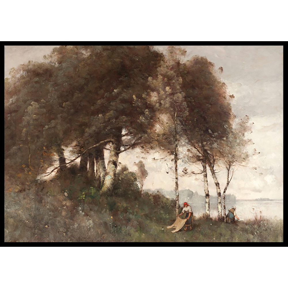 Poster Gallerix Paysage Aux Lavandières By Paul Trouillebert