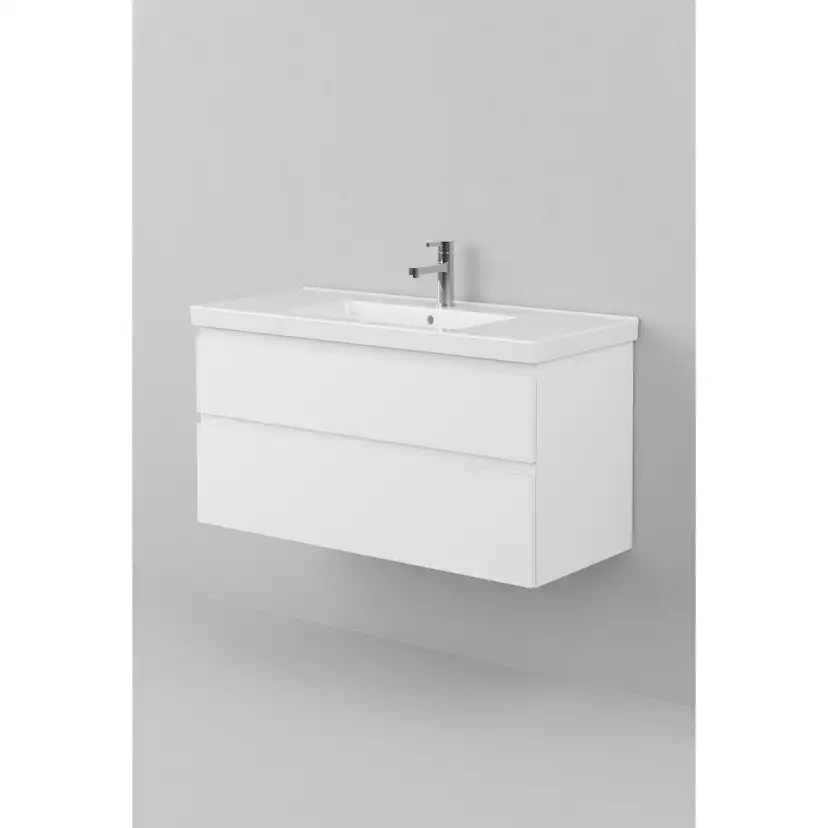 Möbelpaket INR Viskan Grip med Spegel Feel, Grepplist och Tvättställ med 2 lådor