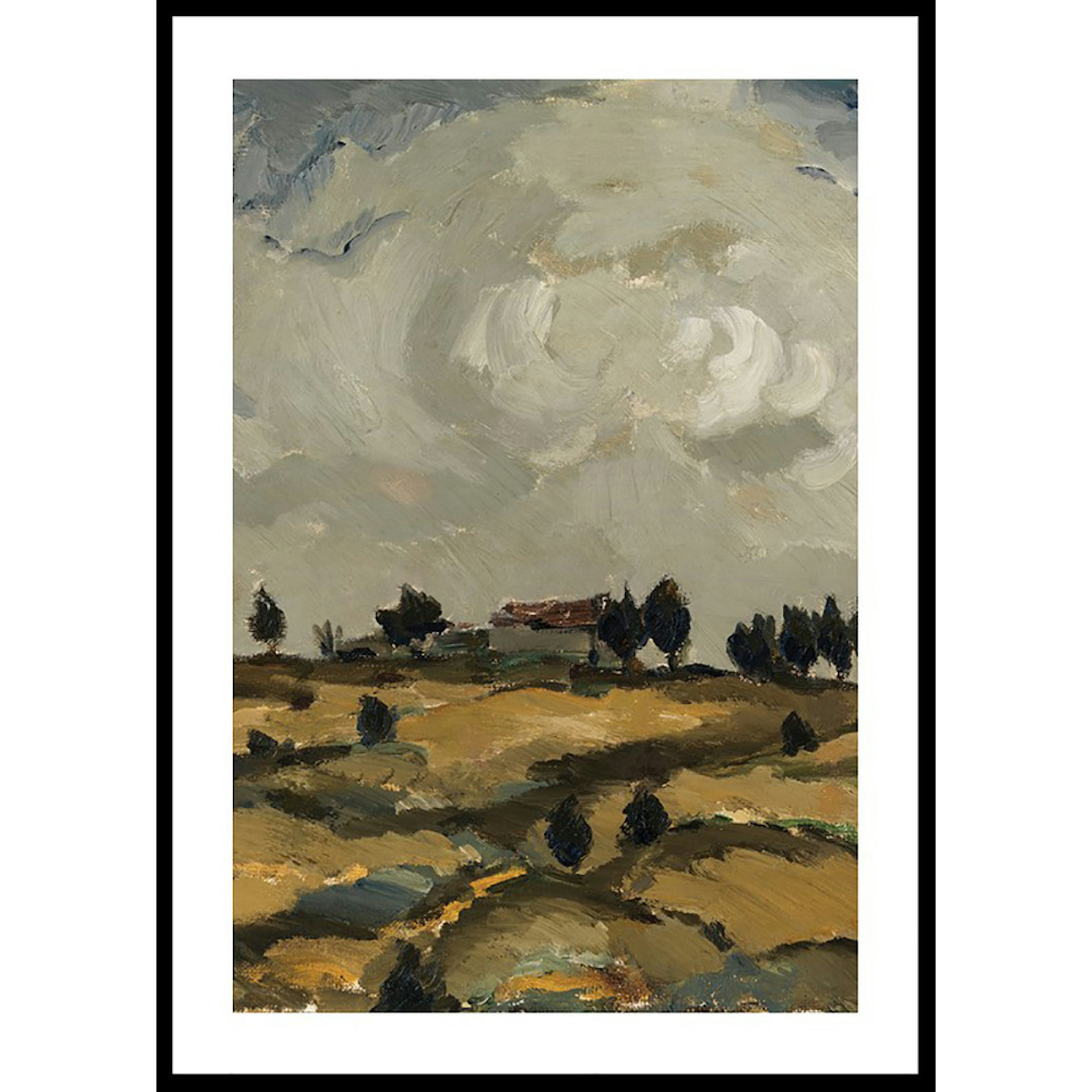 Poster Gallerix Autumn Landscape With Clouds By Ilmari Aalto