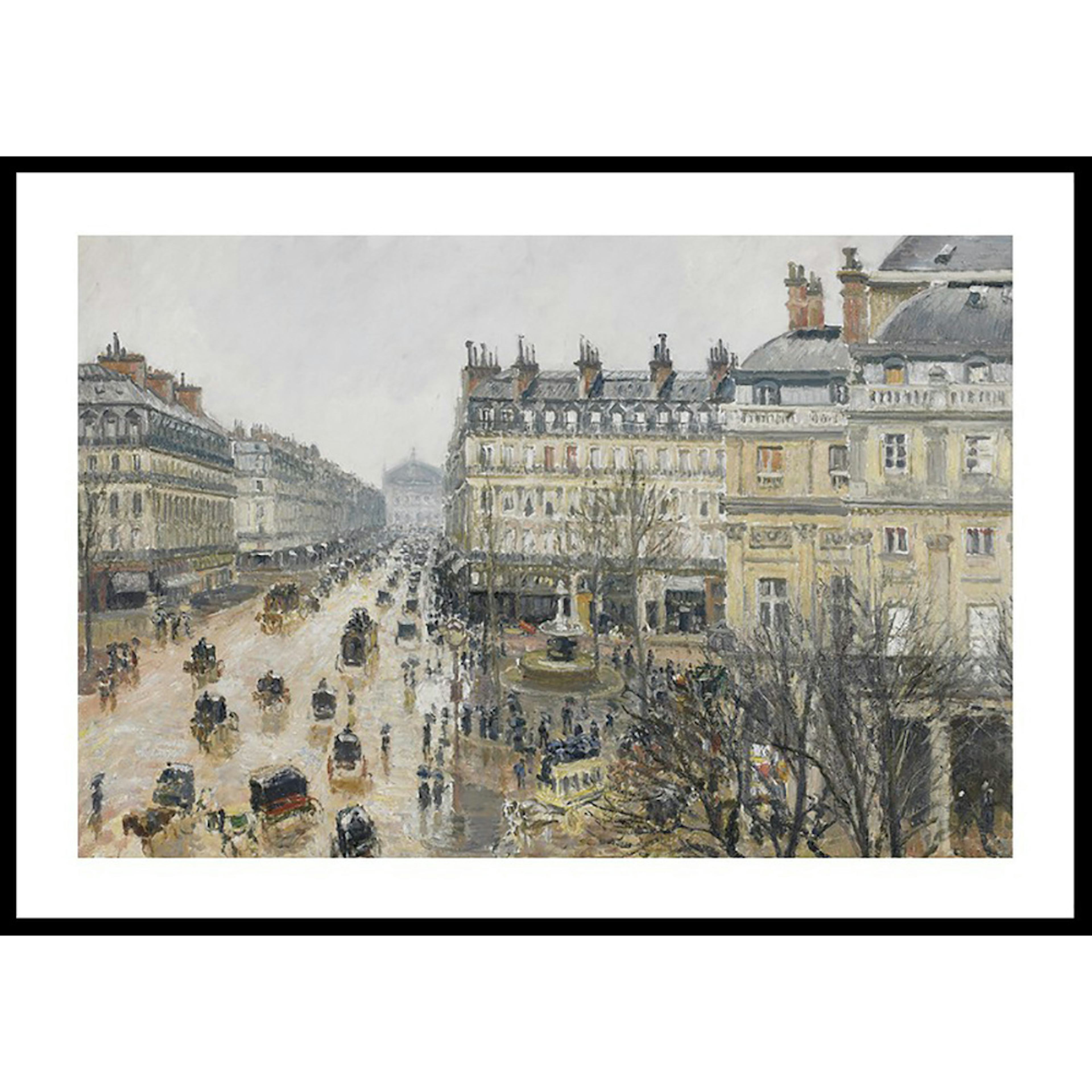 Poster Gallerix Place Du Thtre Franais Paris Rain By Camille Pissarro