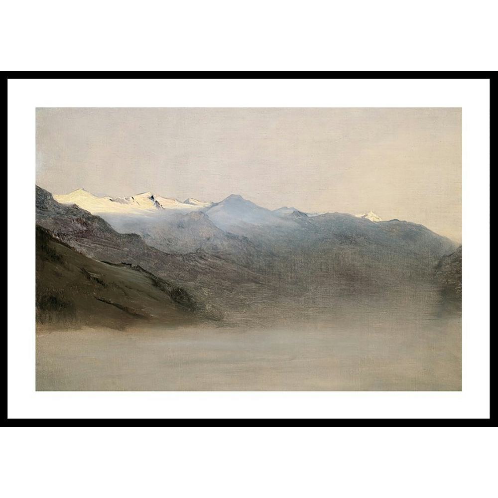Poster Gallerix Das Gasteinertal Im Nebel By Anton Romako