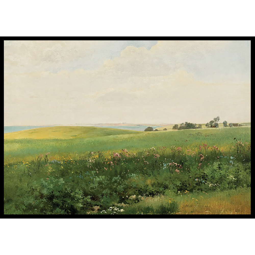 Poster Gallerix Sommerlandskab Med Bølgende Marker By Carl Frederik Aagaard