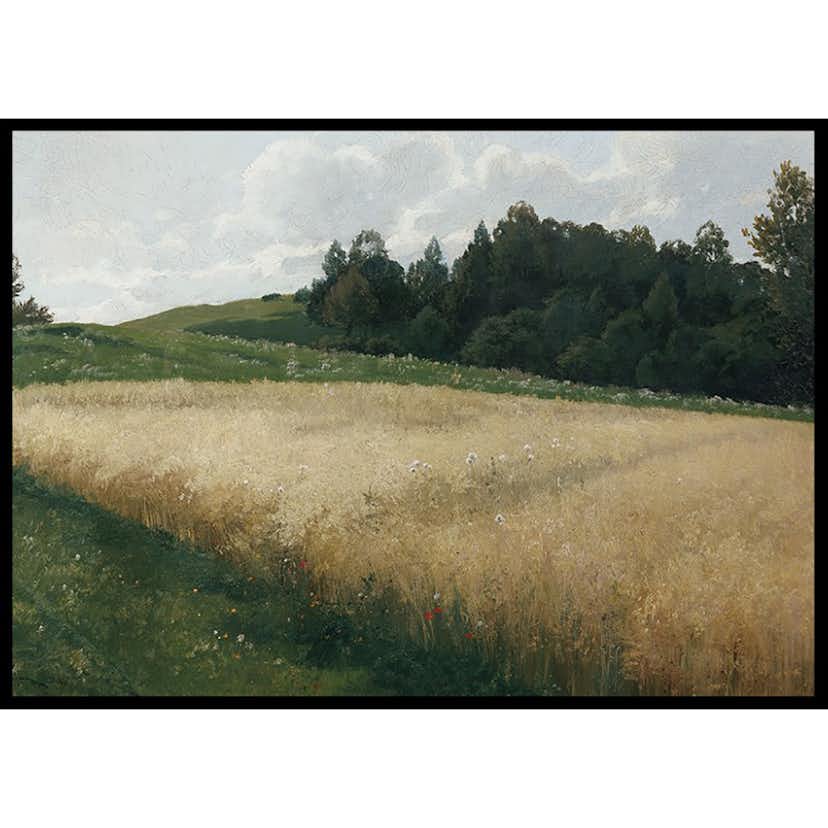 Poster Gallerix Das Haferfeld By Adolf Kaufmann