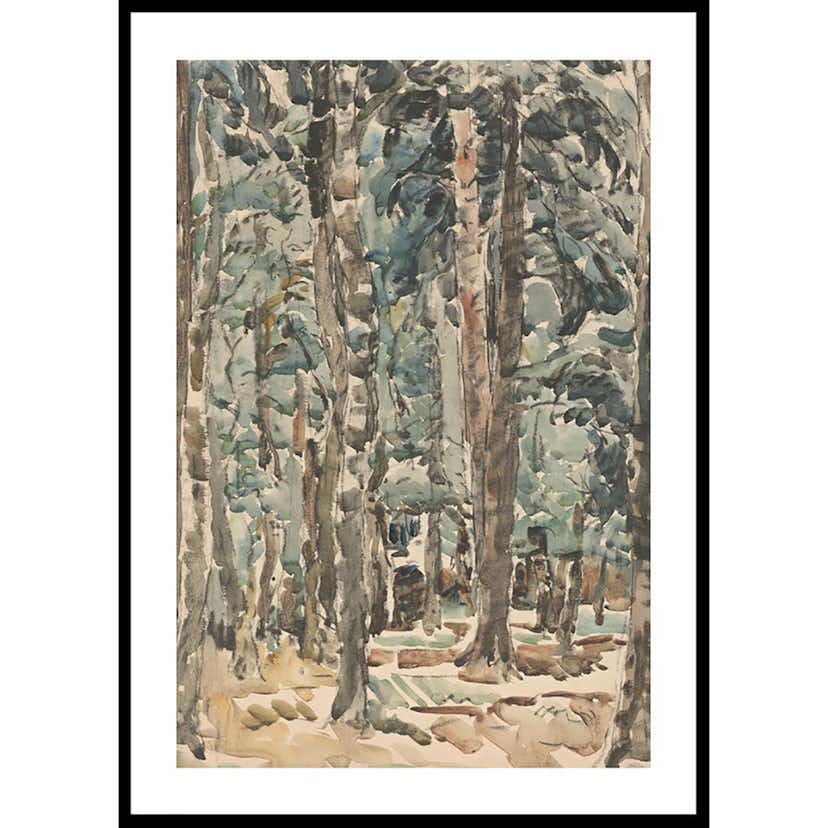 Poster Gallerix Bosgezicht By Wilhelmus Johannes Steenhoff