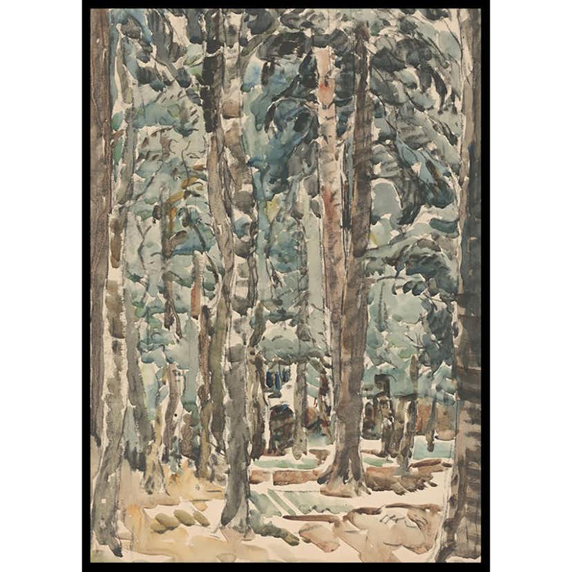 Poster Gallerix Bosgezicht By Wilhelmus Johannes Steenhoff