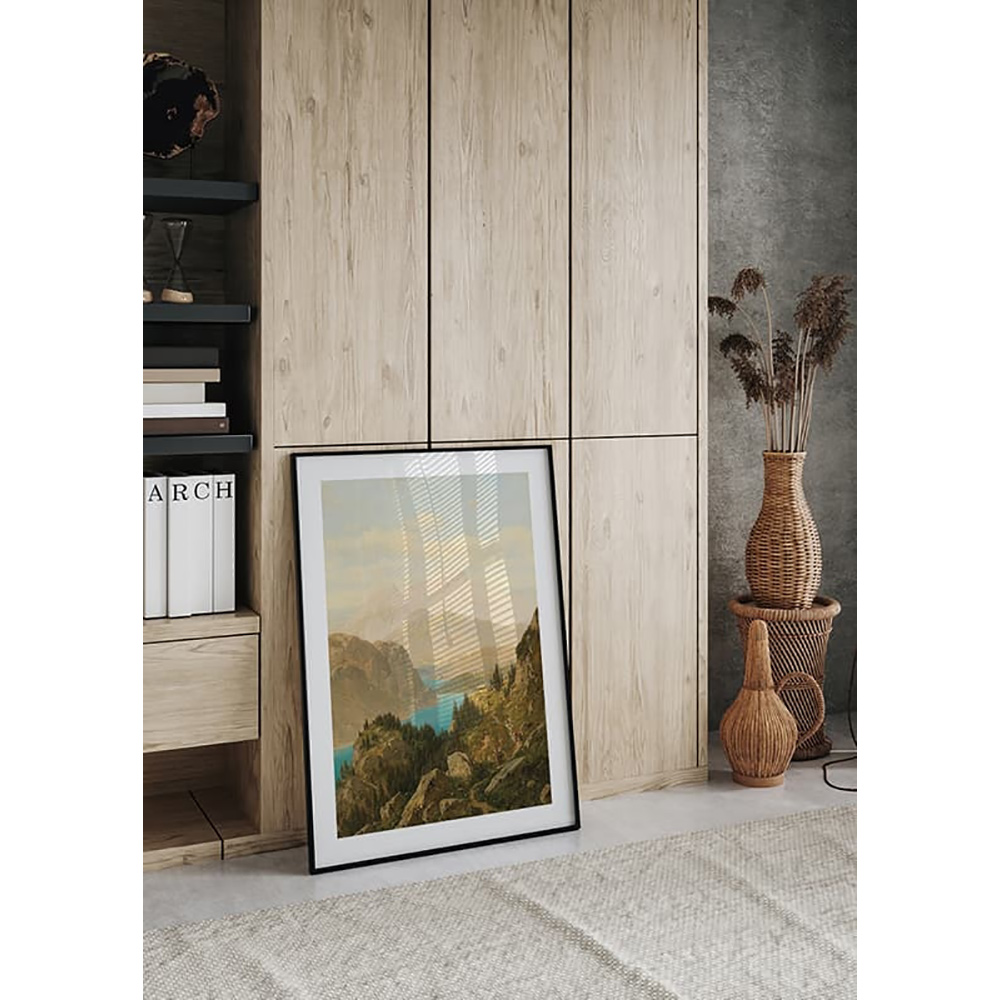 Poster Gallerix View Of The Königssee And The Untersberg By Josef von Schlögl