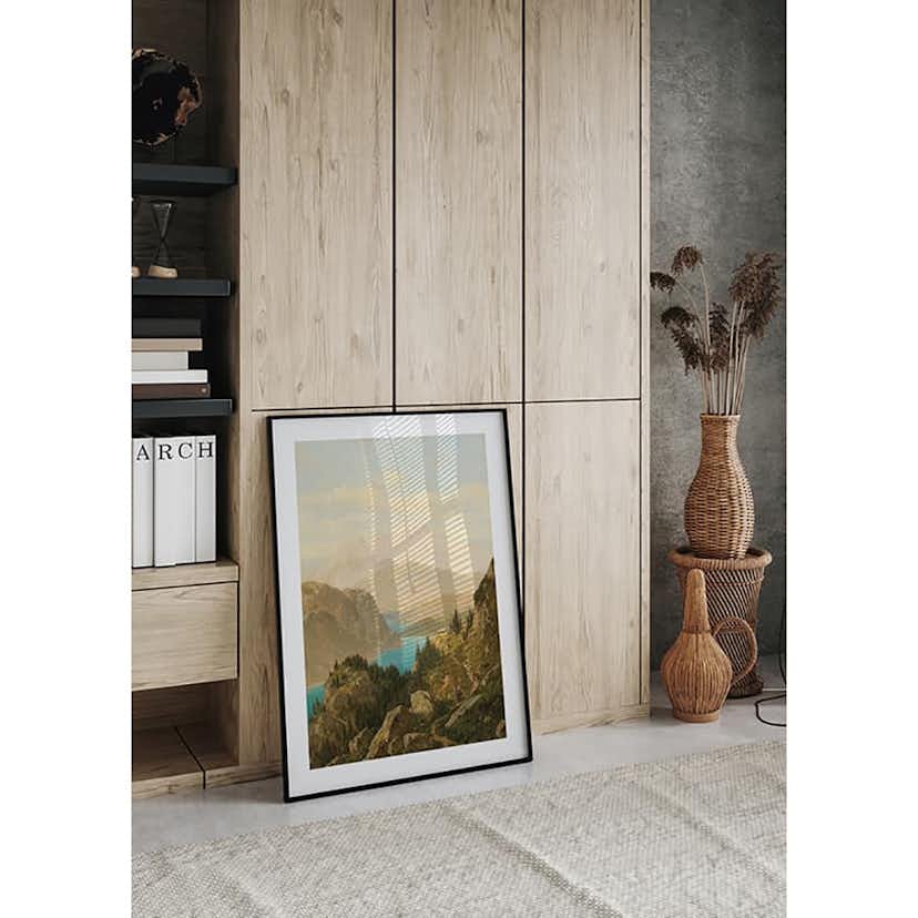 Poster Gallerix View Of The Königssee And The Untersberg By Josef von Schlögl