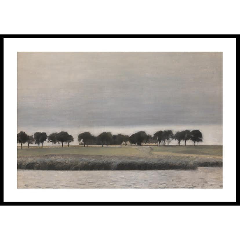 Poster Gallerix Forstodie til Solregn Gentofte Sø By Vilhelm Hammershøi