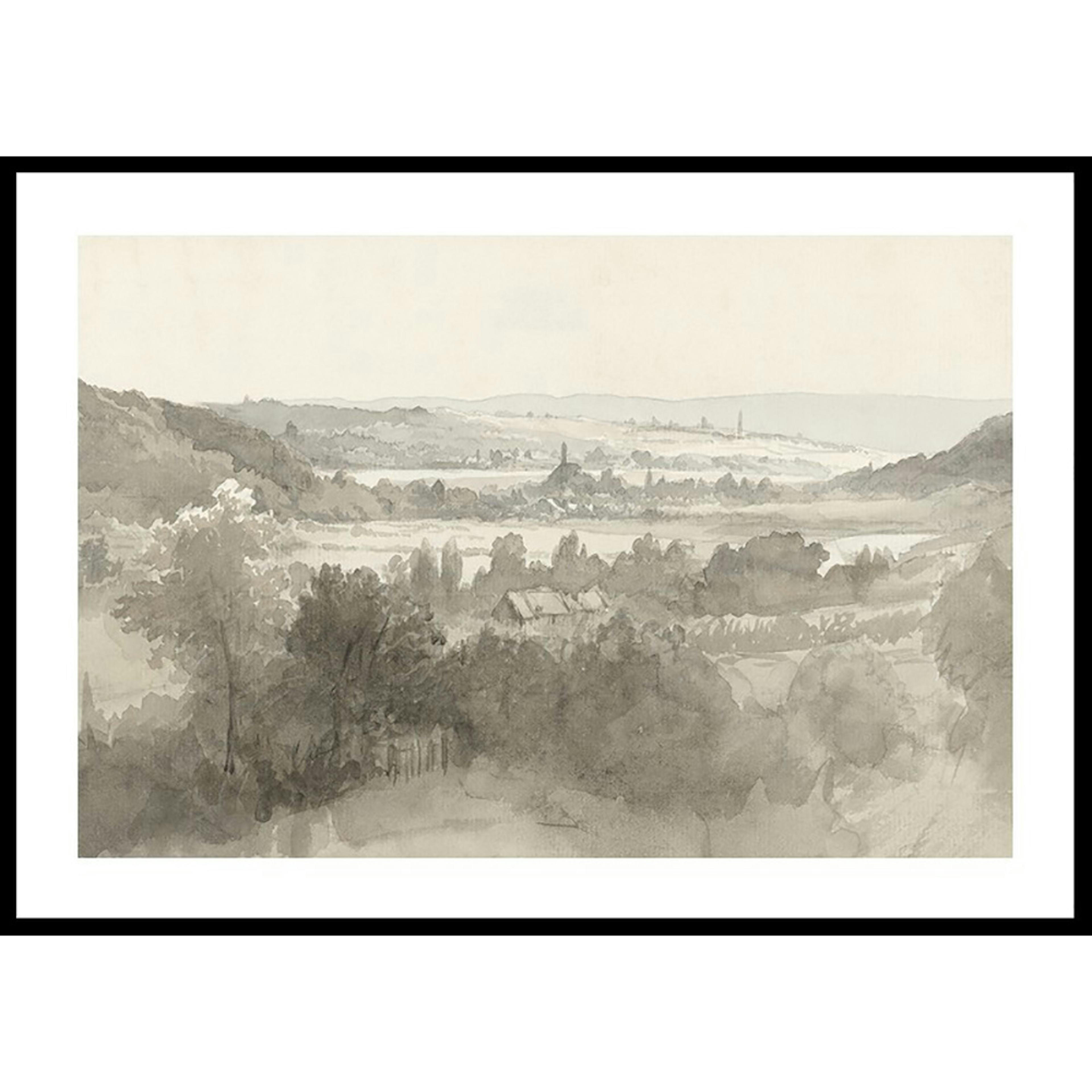 Poster Gallerix Gezicht Op Een Dal By Willem Bodeman