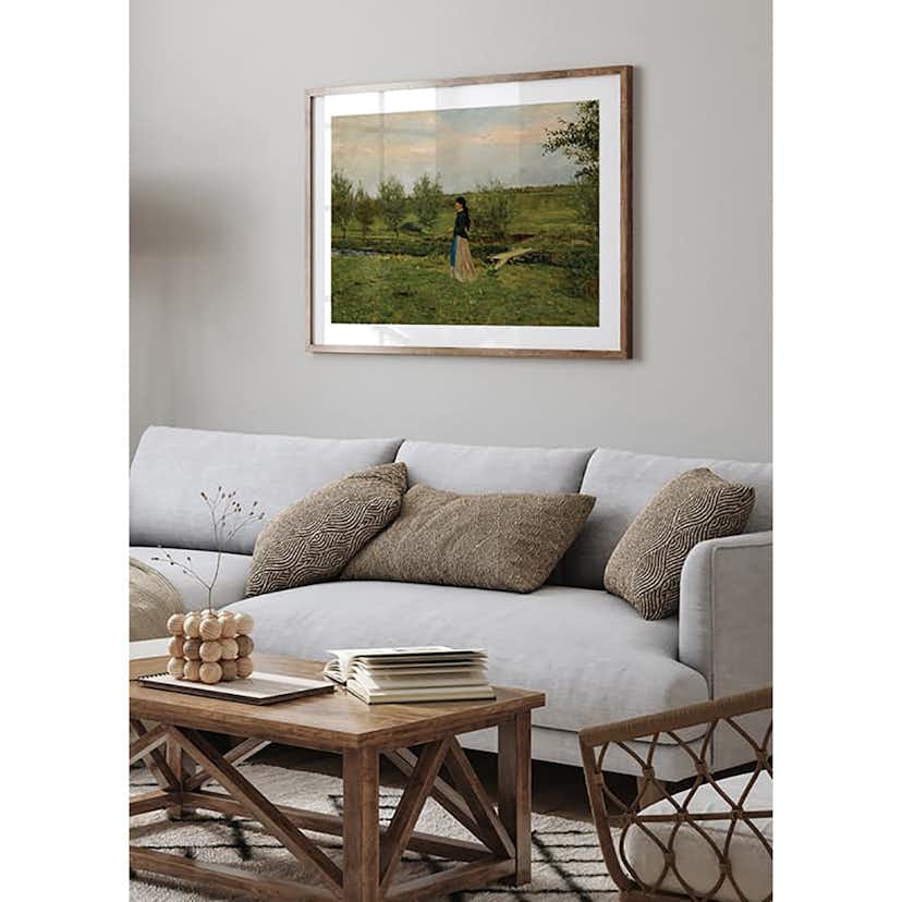 Poster Gallerix Evening At Pipping By Erik Werenskiold