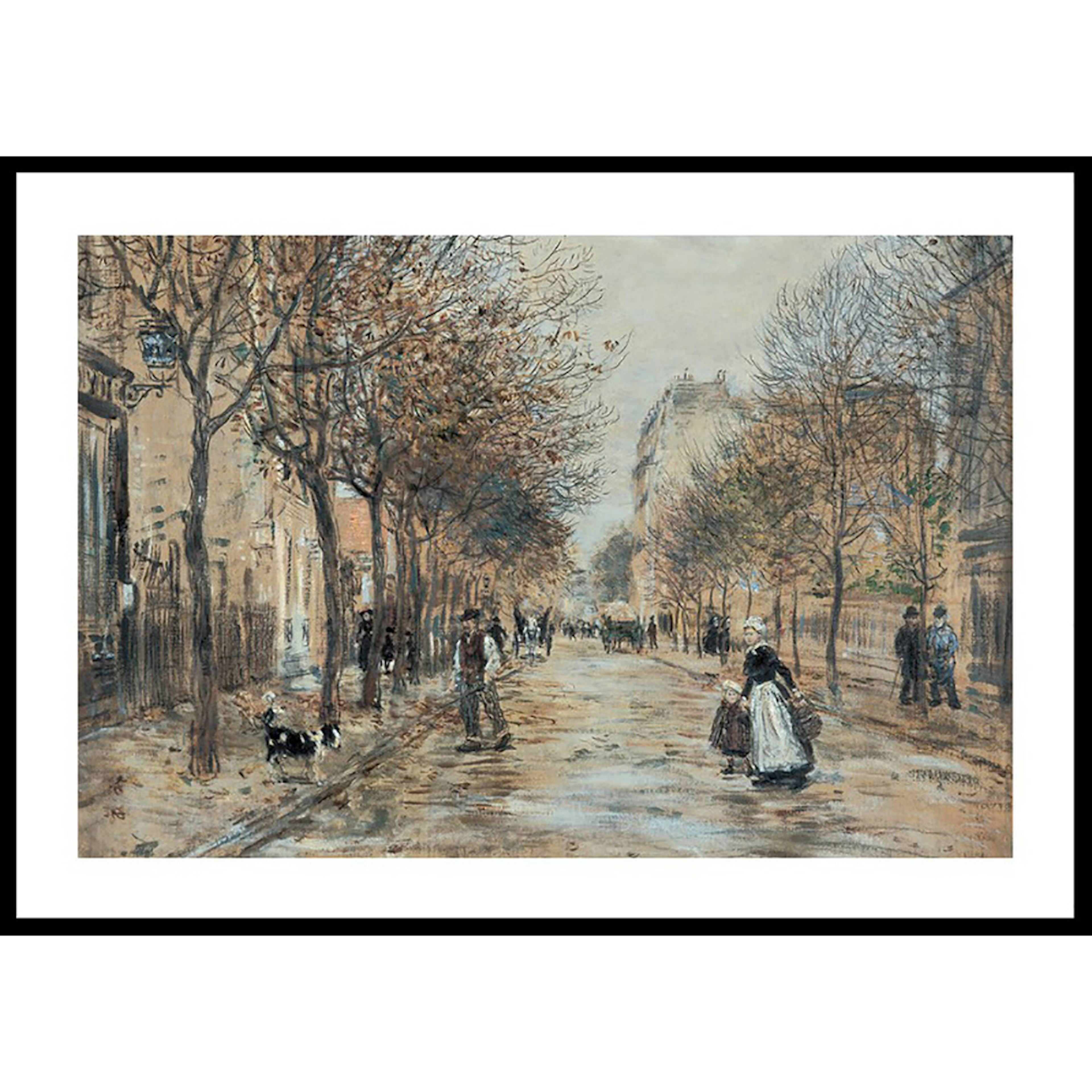 Poster Gallerix Street In Asnières By Jean-Franҫois Raffaëlli