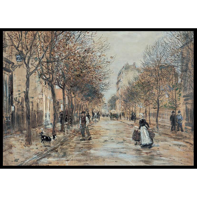 Poster Gallerix Street In Asnières By Jean-Franҫois Raffaëlli