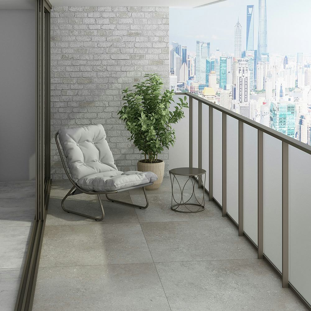 Klinker Netto Ceramika Hannover Grey Matt 60x60 cm