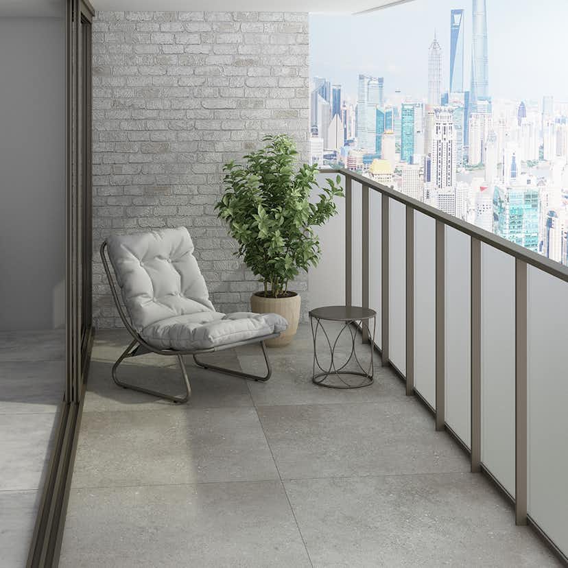 Klinker Netto Ceramika Hannover Grey Matt 60x60 cm