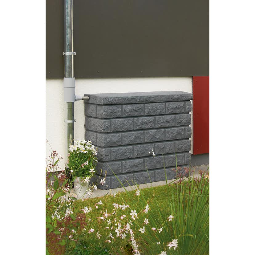 Regnvattentunna Garantia Rocky 400 L Grå Granit