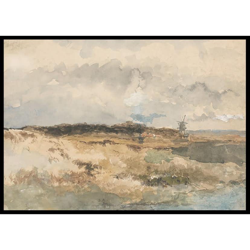 Poster Gallerix Gezicht Op Het Dekkersduin Bij Den Haag By Johan Hendrik Weissenbruch