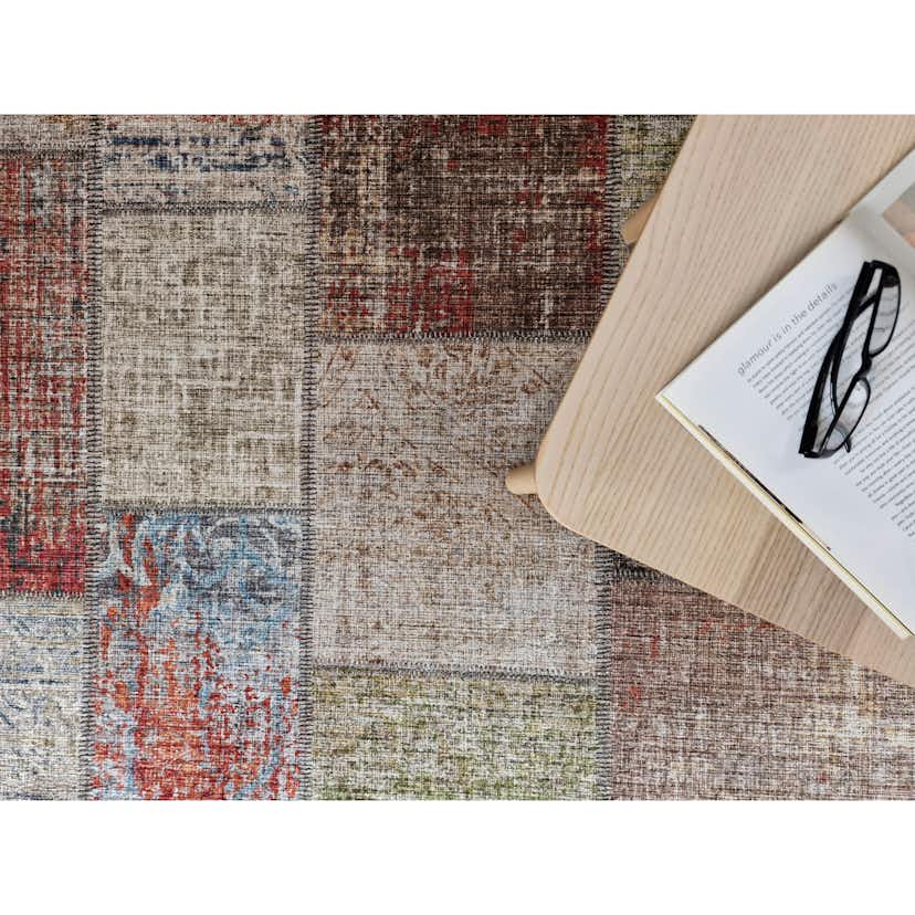 Wiltonmatta KM Carpets Amber Patch Färgglad Polyester