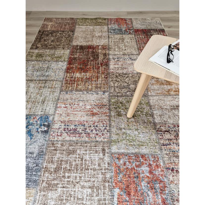 Wiltonmatta KM Carpets Amber Patch Färgglad Polyester