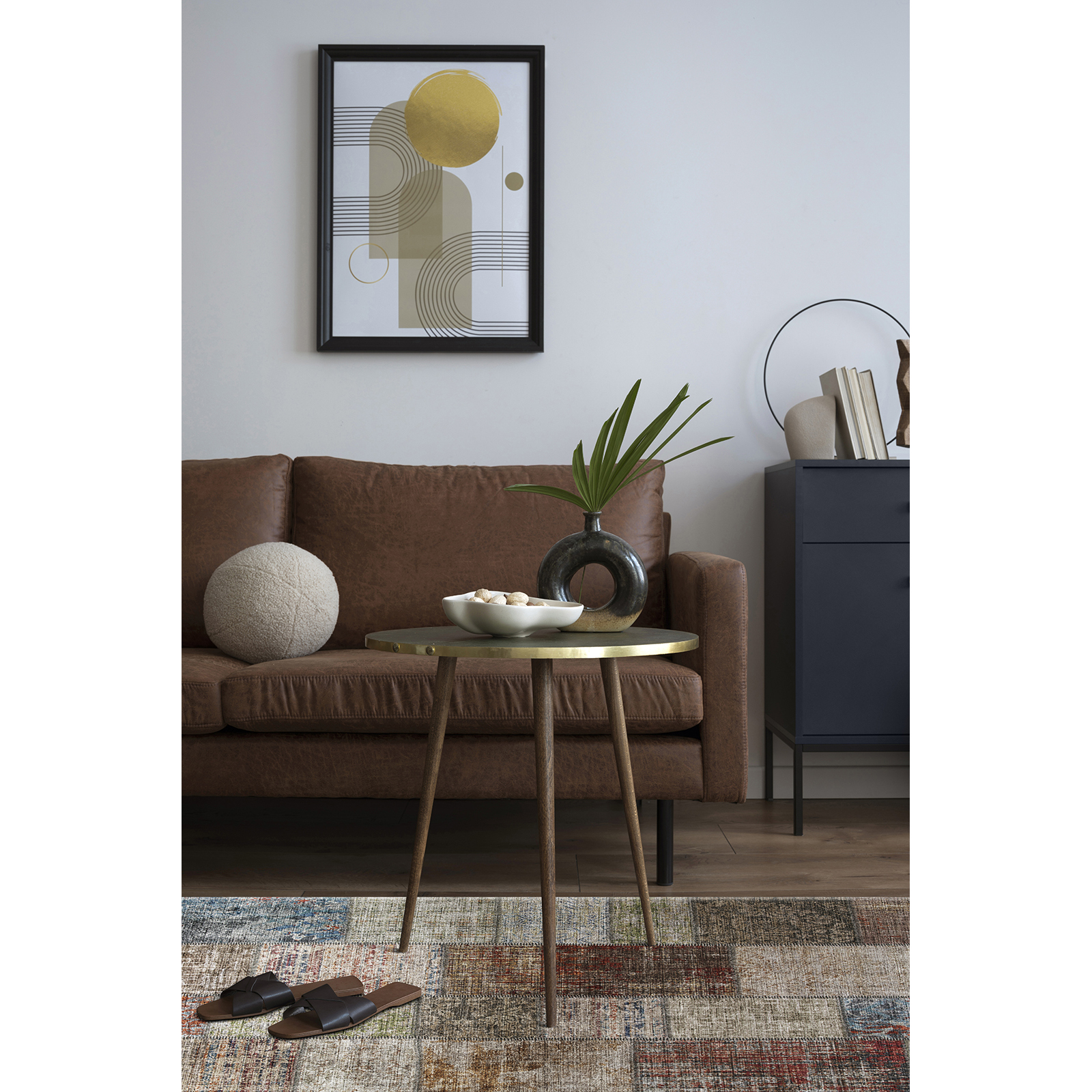 Wiltonmatta KM Carpets Amber Patch Färgglad Polyester