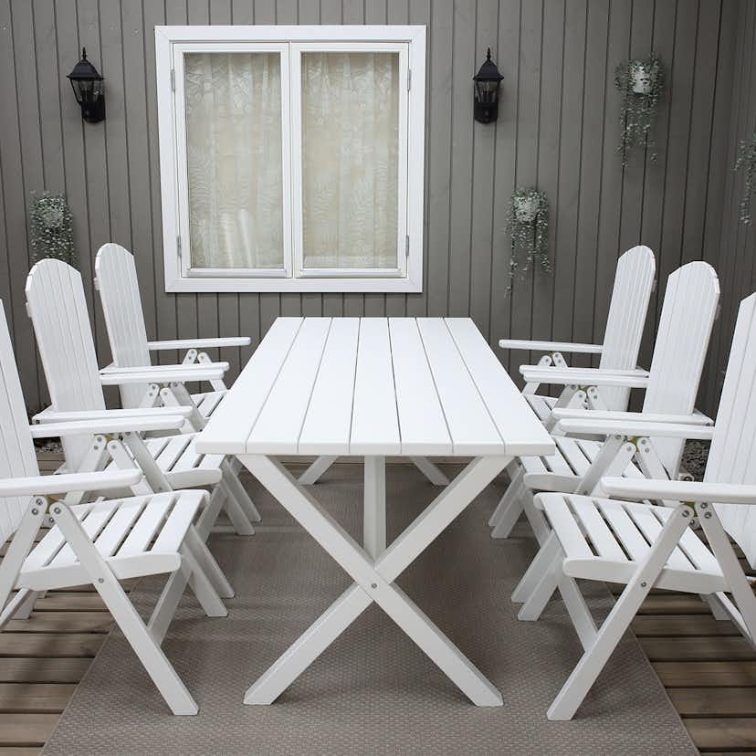 Matgrupp Baltic Garden Scottsdale 190 Med 6 Kungshamn Stolar