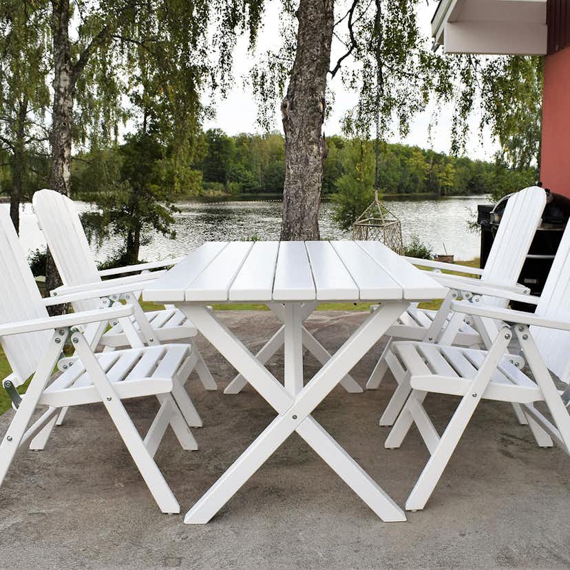 Matgrupp Baltic Garden Scottsdale 150 Med 4 Kungshamn Stolar