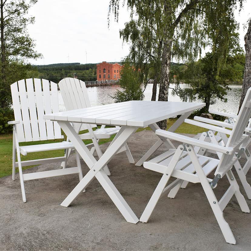 Matgrupp Baltic Garden Scottsdale 150 Med 4 Kungshamn Stolar