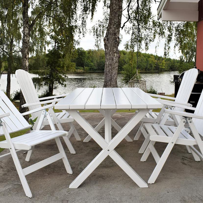 Matgrupp Baltic Garden Scottsdale 150 Med 4 Kungshamn Stolar