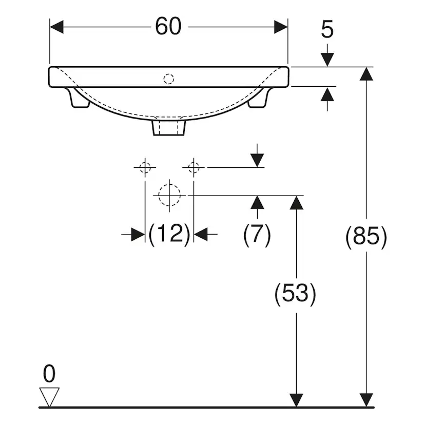 Tvättställ Ifö Vinta Art för Tvättställsskåp