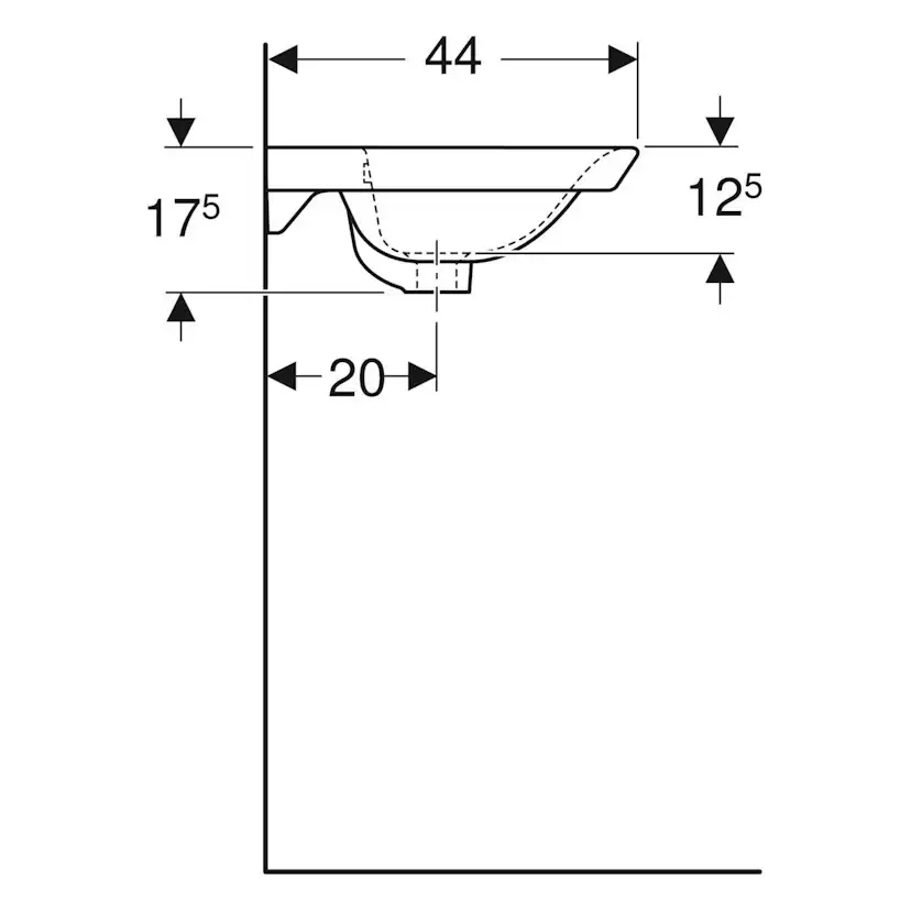 Tvättställ Ifö Vinta Art för Tvättställsskåp