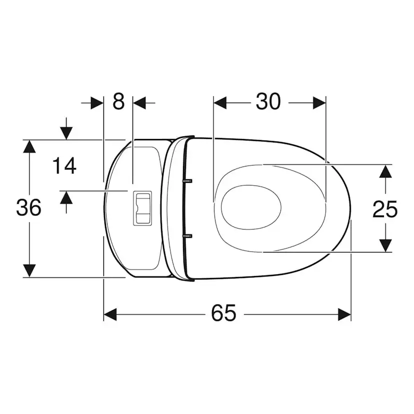 Toalettstol Ifö Pala med Skruvhål