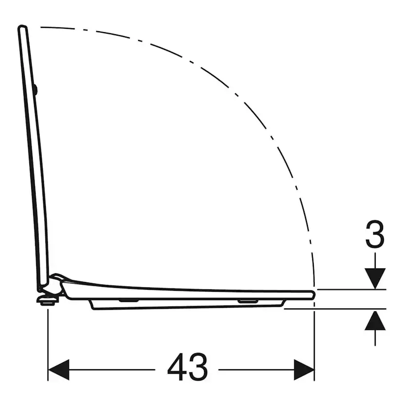 Toalettsits Ifö Vinta Hårdsits